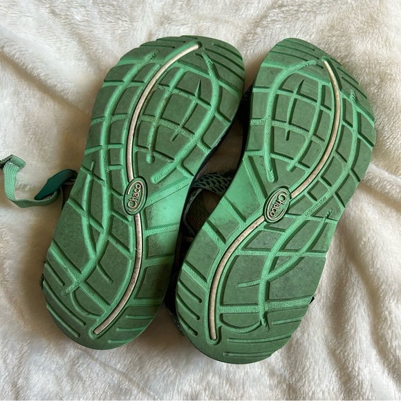 Chaco z/cloud 2 tidal katydid blue green strap sandals womens 9 - Picture 7 of 9